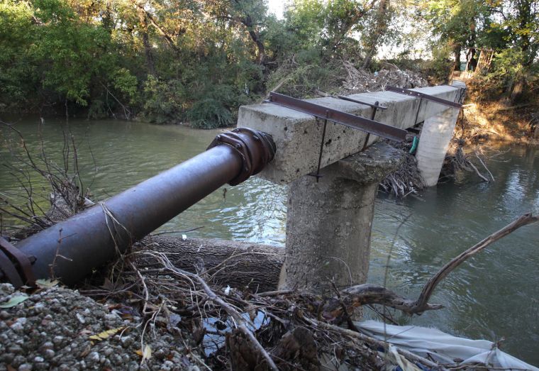 Nolan Creek sewer line